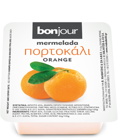 Fruit Jam Bonjour Orange 20gr