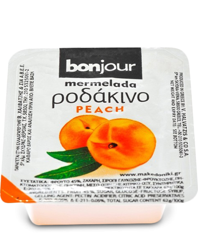 Fruit Jam Bonjour Peach 20gr