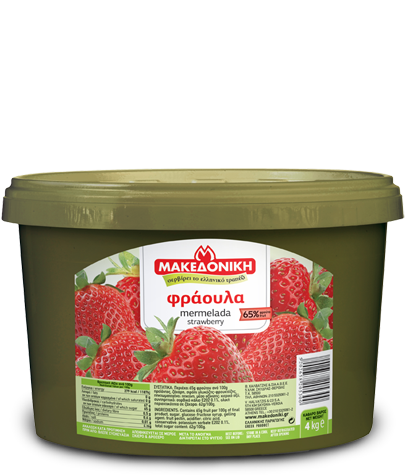 Μαρμελάδα φράουλα 65% φρούτο 4kg