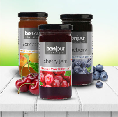 Bonjour jam jars 290g