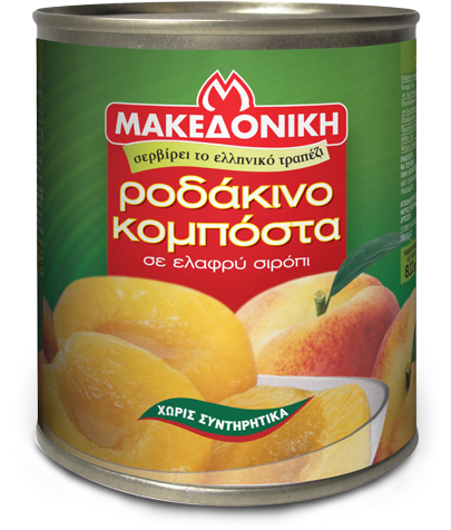  Κομπόστα Ροδάκινο σε ελαφρύ σιρόπι